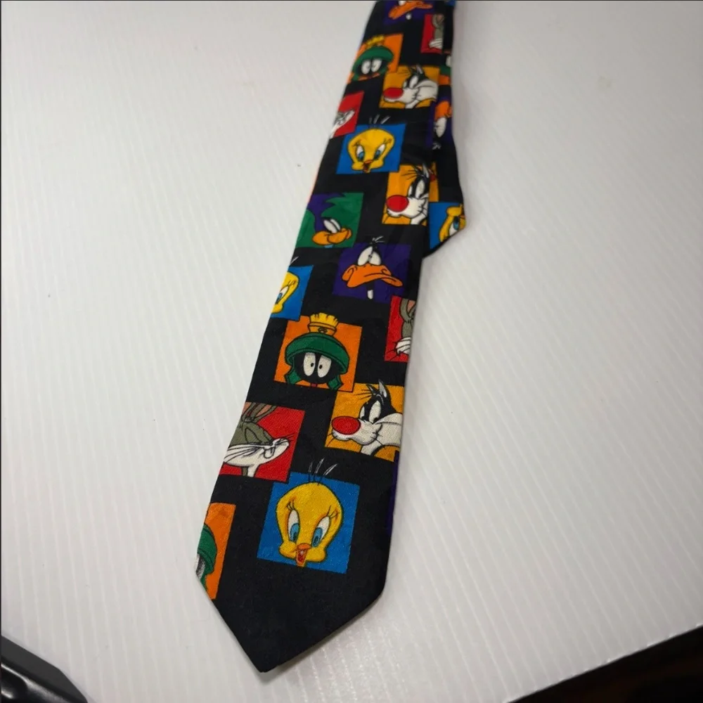 Looney Tunes Vintage Clip on Tie Warner Mania 1993 *Kids Tie*